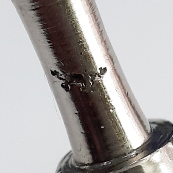 DREIDEL- Israel Dreidel Vintage Mother of Pearl Silver Hanukkah - Picture 4 of 9